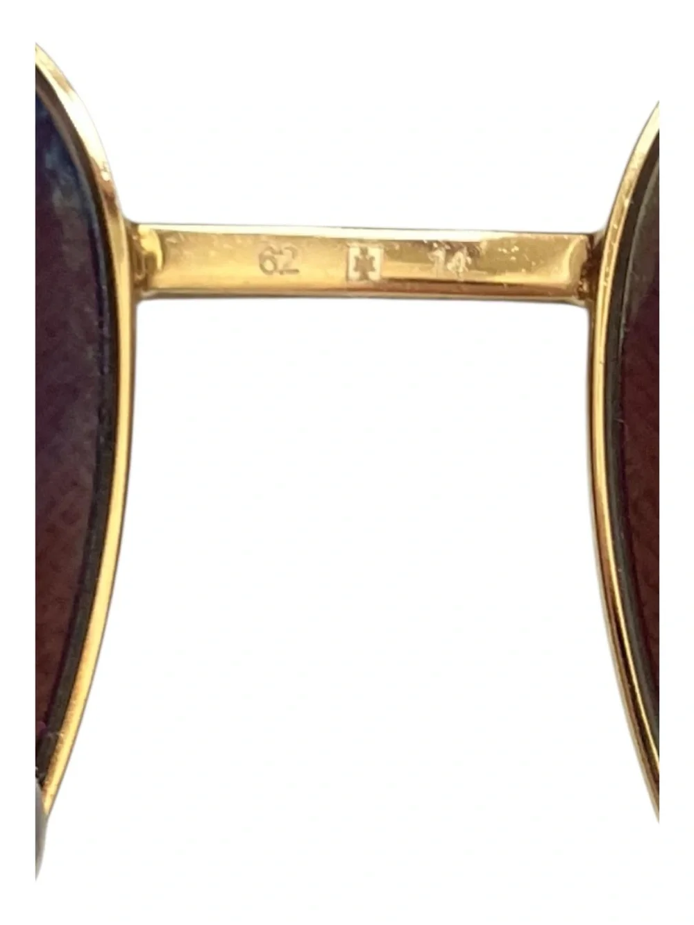 Cartier Authentic Aviator Pilot Brown Lens Shiny Gold Sunglasses CT0110S 014 62